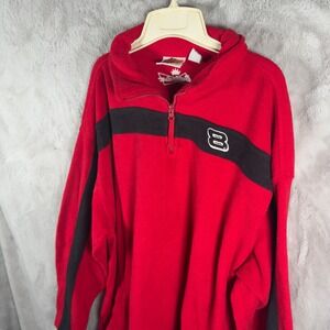 Winner's Circle Dale Earnhardt Jr Budweiser #8 Red Fleece Quarter‎ Zip XL